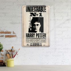Plaque Métallique 3D Harry Potter - Undesirable n°1