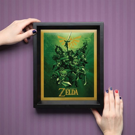 Cadre Link The Legend of Zelda Effet Animé 3D