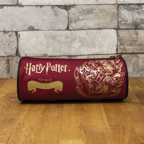 trousse-harry-potter-poudlard-rouge-grenat-et-doree-a-personnaliser