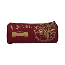 Trousse Harry Potter Poudlard Rouge Grenat et Dorée à Personnaliser