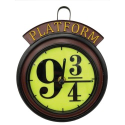 Horloge Applique Harry Potter Quai 9 3/4 Phosphorescente avec Support Métallique