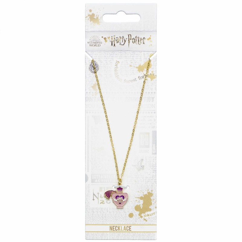 Collier Harry Potter avec pendentif Philtre d'Amour stylé sur