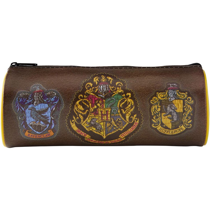 Trousse Harry Potter Poudlard Rouge Grenat et Dorée à