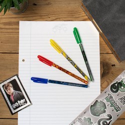 Stylos Gel Harry Potter Maisons Poudlard - Set de 4