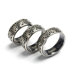 Bague Harry Potter Argent Massif les Reliques de la Mort