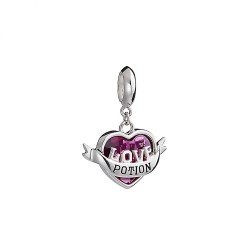 Pendentif Charm Harry Potter Philtre d'Amour Argent et Cristaux