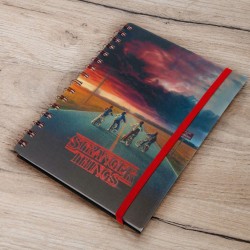 Carnet de Notes Stranger Things avec Couverture Animée