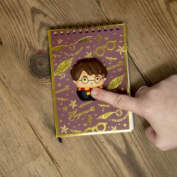 Mini Carnet de Notes Harry Potter Kawaii Personnages Anti-Stress 3D