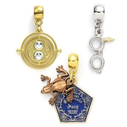 Pendentifs Charm Harry Potter - Chocogrenouille, Retourneur de Temps et Lunettes