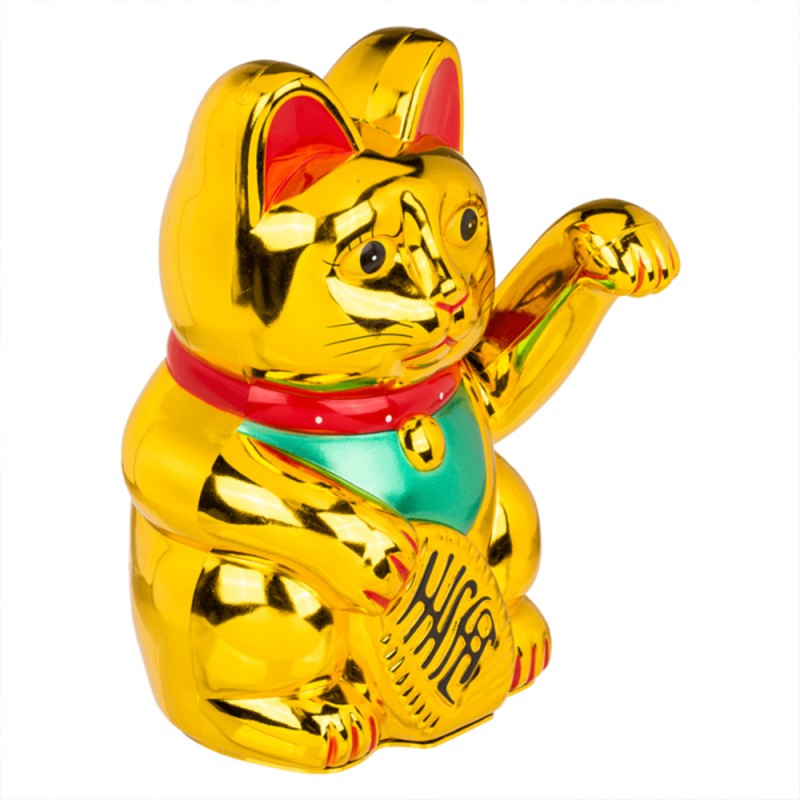 Chat maneki-neko chinois porte-bonheur - Lucky cat sur Logeekdesign