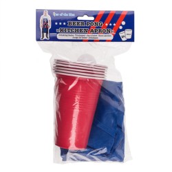 Tablier de Cuisine avec Jeu Beer Pong
