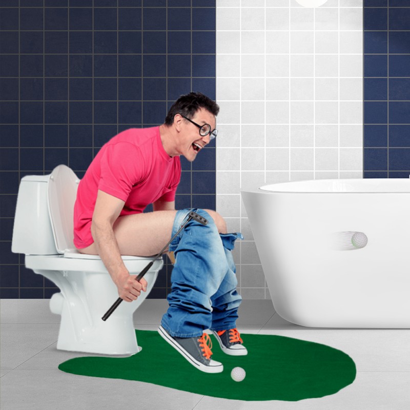 Jeu de Golf pour Toilettes Humoristique et Original sur Logeekdesign