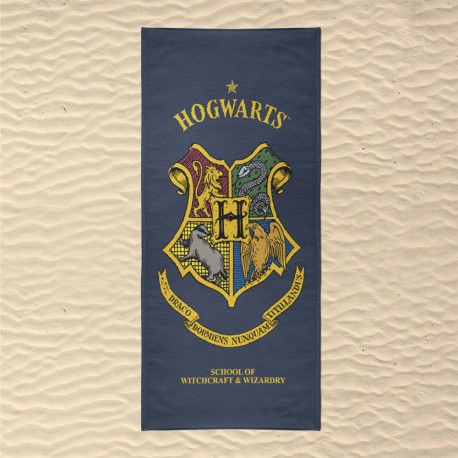 Serviette de Plage Harry Potter Blason Poudlard
