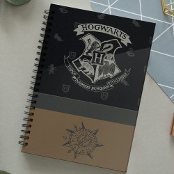 Carnet Spirales A4 Harry Potter Poudlard Boussole