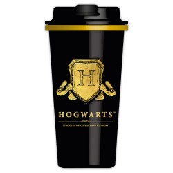 Mug de Voyage Harry Potter Poudlard Noir et Doré