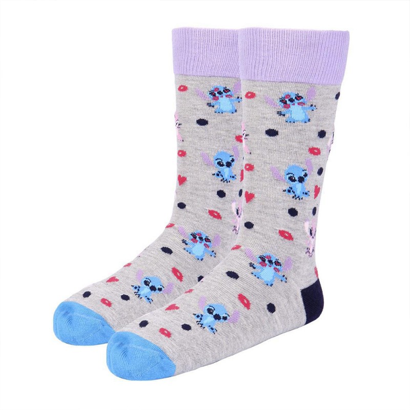 Coffret cadeau – 3 paires de chaussettes en coton - Stitch (Disney)