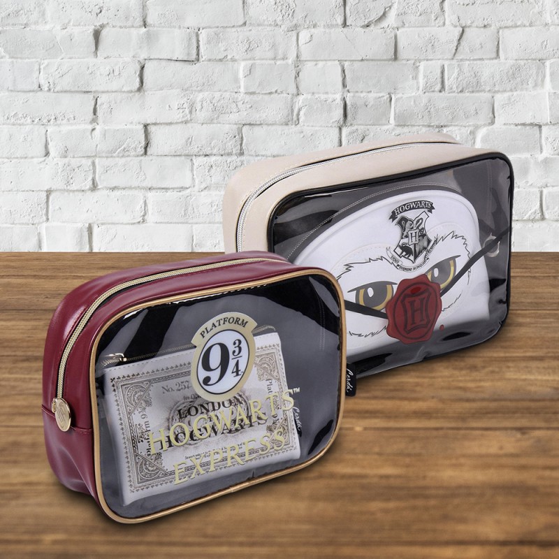 Set Trousse de Toilette et Pochette Maquillage Harry Potter sur Logeekdesign