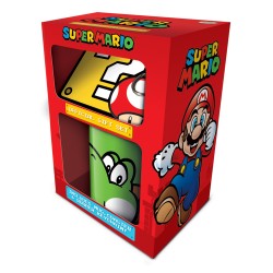 Pack Nintendo Super Mario Yoshi - Tasse, Sous-Verre et Porte-Clés