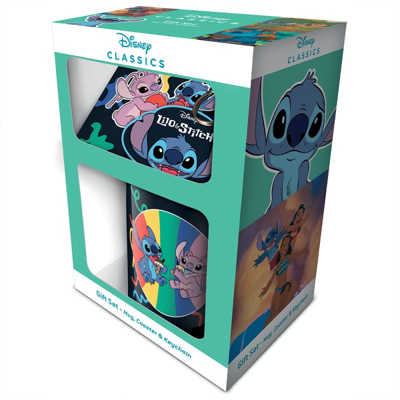 Pack Lilo & Stitch Disney - Tasse, Sous-Verre et Porte-Clés sur