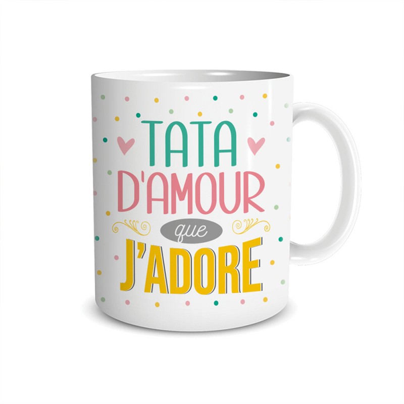 Mug Tata Tata D'amour Pour Toujours Imprimé En France Manahia cadeau Tata,  Annonce Tata, Mug Tante, Cadeau Tante, Cadeau Noel Tata 