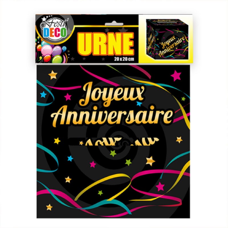 URNE ANNIVERSAIRE OR MÉTAL