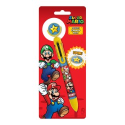 Stylo Multicolore Personnages Super Mario Nintendo
