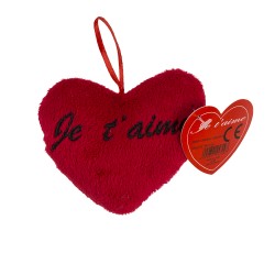 Coussin Mini Coeur Rouge Je T'Aime