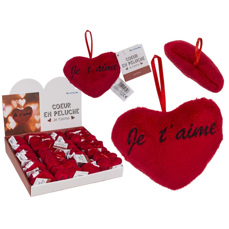 COEUR EN PELUCHE MESSAGE D'AMOUR