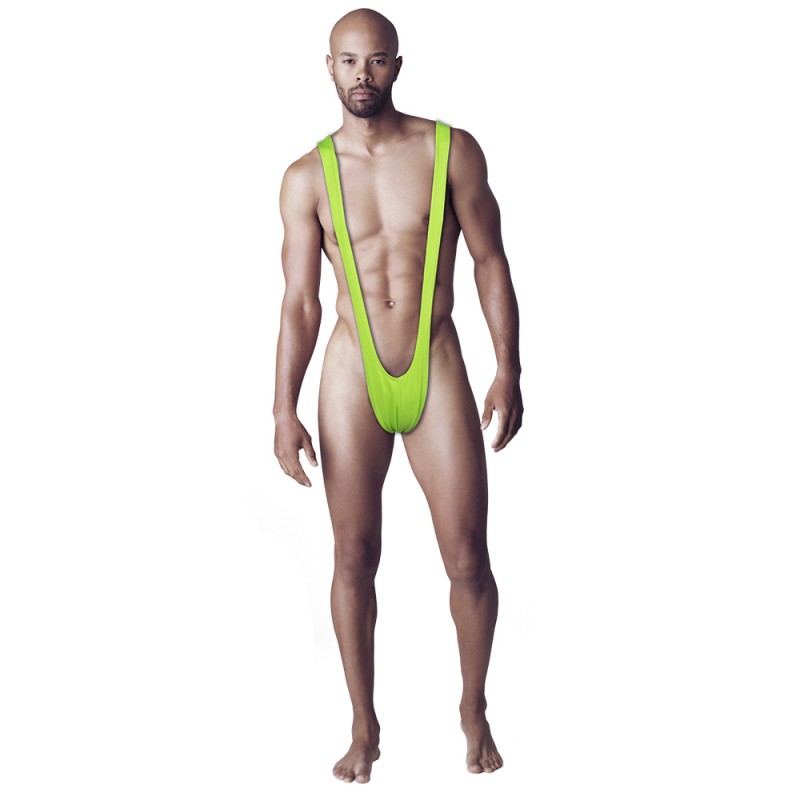 Borat Mankini Humoristique Vert Fluo sur Logeekdesign