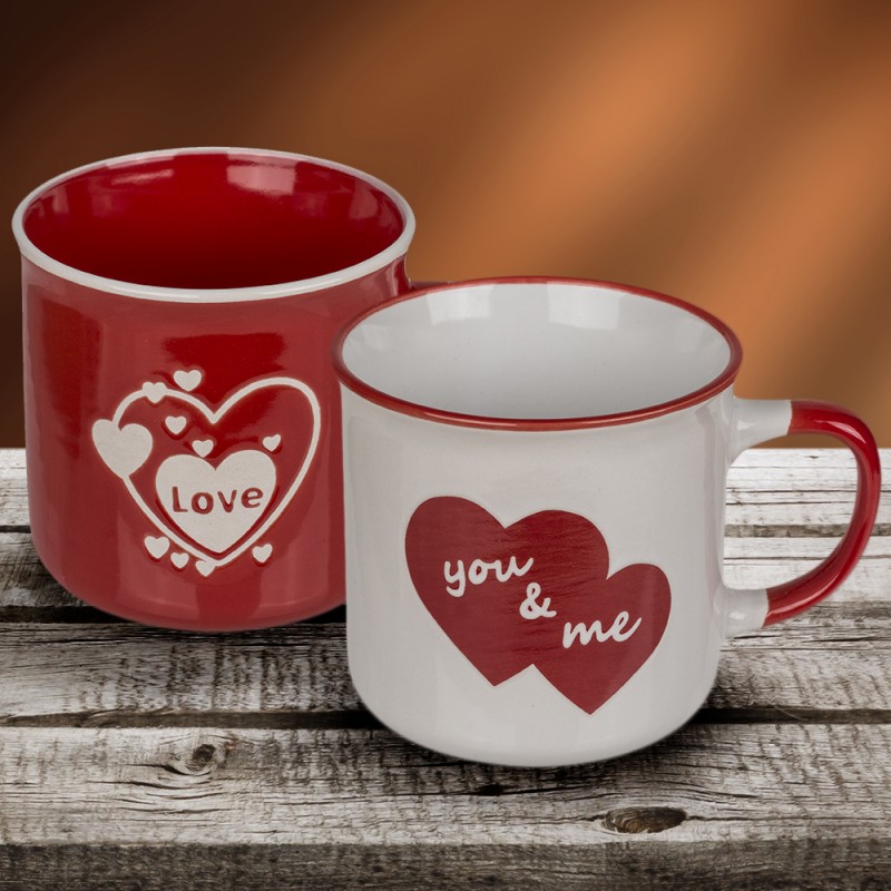 Mr Mme Mug - tasse à Café - tasse à Thee - cadeau Couple - coffret