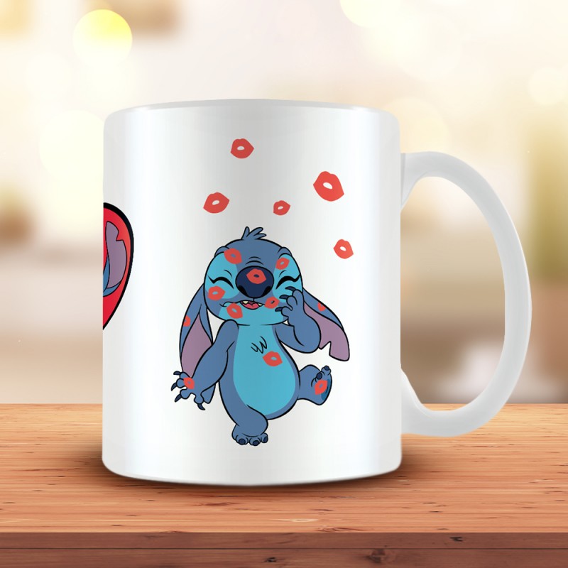 Mug Stitch Amoureux Disney Lilo & Stitch sur Logeekdesign