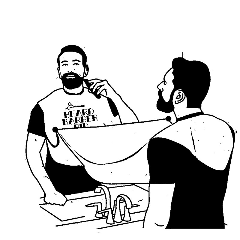 Tablier à Barbe Rigolo - Cadeau Homme sur Logeekdesign