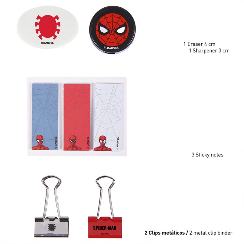 Set Papeterie Super-Héros Spiderman Marvel sur Logeekdesign