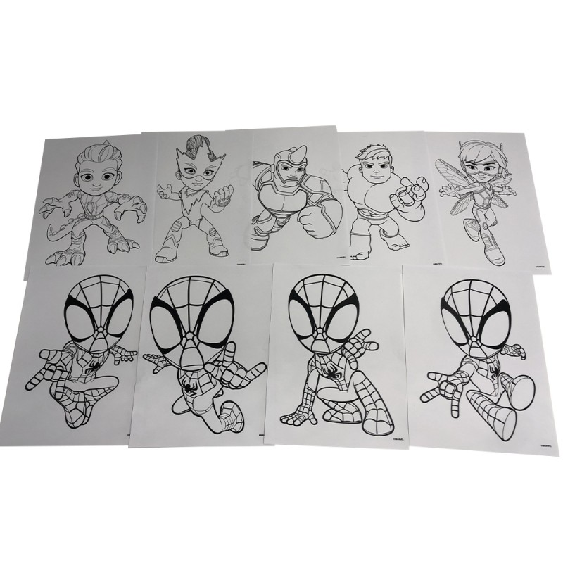 Album d'Activités Coloriage Spidey Marvel sur Logeekdesign