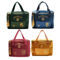 Sac Lunch Bag Velours Harry Potter Maisons Poudlard