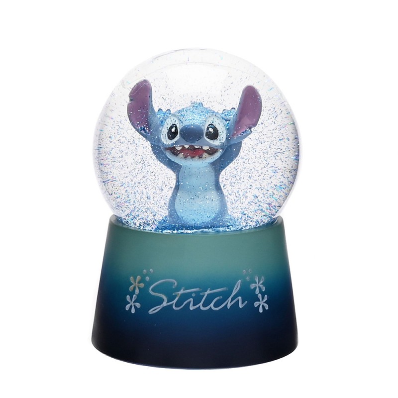 Boule à Neige Stitch Disney en Résine sur Logeekdesign