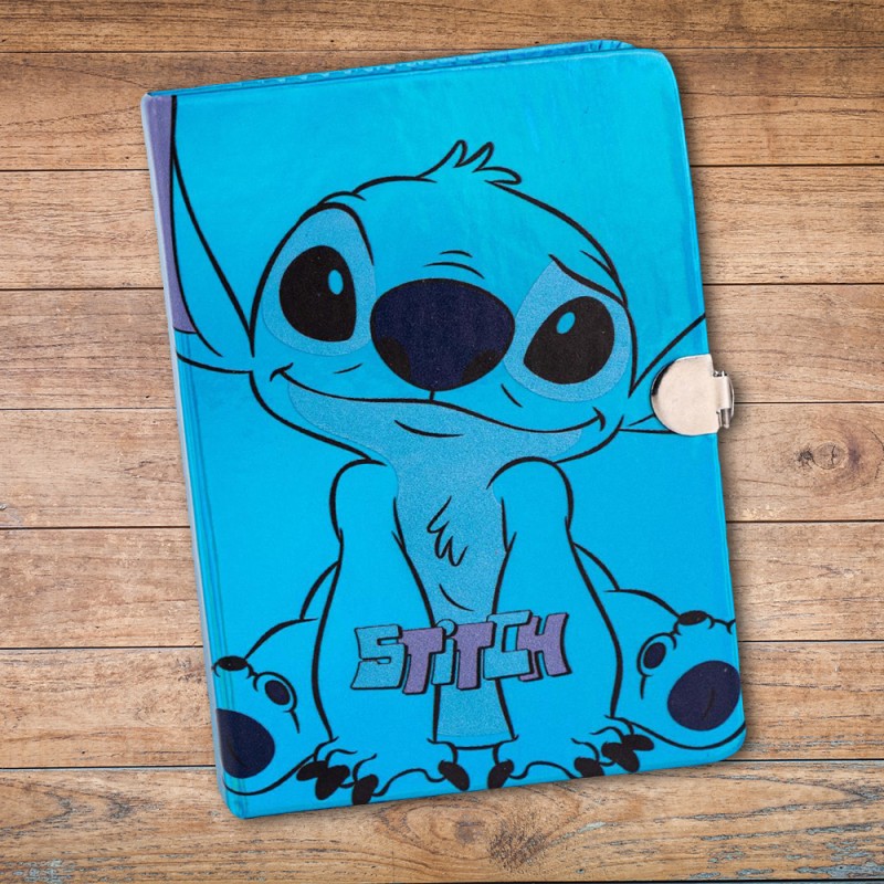 Carnet Secret Stitch Disney avec Cadenas Cœur sur Logeekdesign