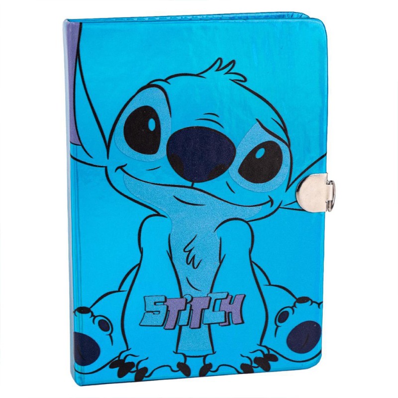 Carnet Secret Stitch Disney avec Cadenas Cœur sur Logeekdesign