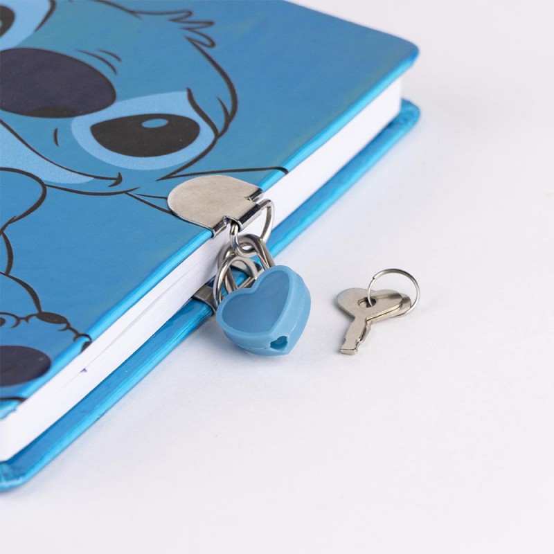 Carnet Secret Stitch Disney avec Cadenas Cœur sur Logeekdesign