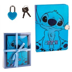 Carnet Secret Stitch Disney avec Cadenas Cœur