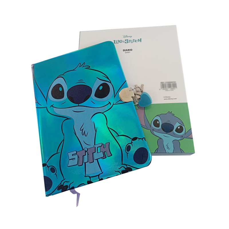 Carnet Secret Stitch Disney avec Cadenas Cœur sur Logeekdesign