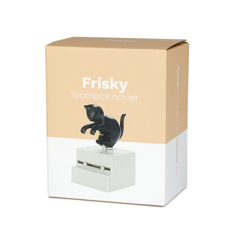 Porte Cure-Dents Chat Frisky Mignon sur Logeekdesign