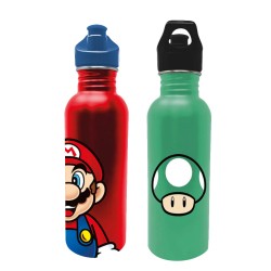 Bouteille Métallique Personnages Super Mario Nintendo