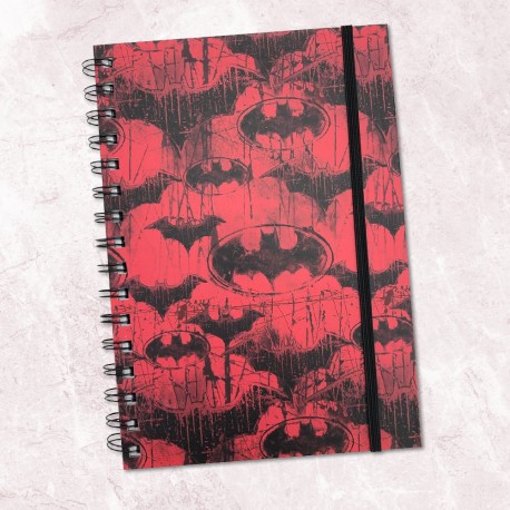 Carnet de Notes Batman Chauve-Souris Rouge et Noir