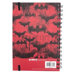 Carnet de Notes Batman Chauve-Souris Rouge et Noir