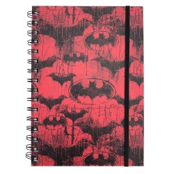 Carnet de Notes Batman Chauve-Souris Rouge et Noir