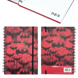 Carnet de Notes Batman Chauve-Souris Rouge et Noir