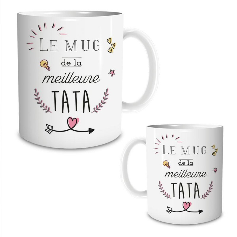 Mug Personnalisé - Citation - Naissance - Super Tata - henrietteandco