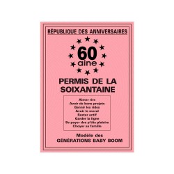 Permis Anniversaire Humoristique