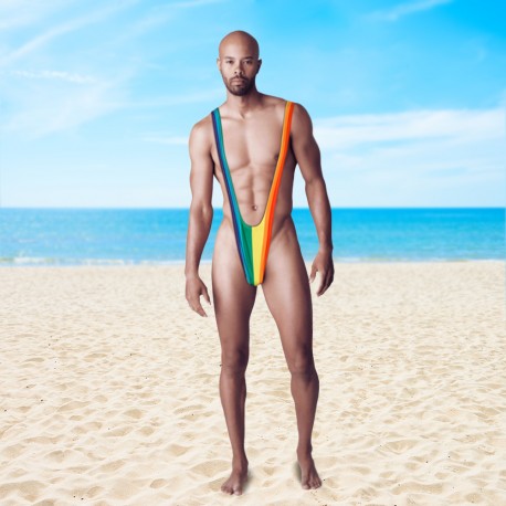 Mankini Arc-en-Ciel Multicolore Insolite
